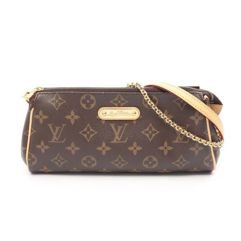 Louis Vuitton Eva Shoulder Bag Canvas Leather Monogram Brown